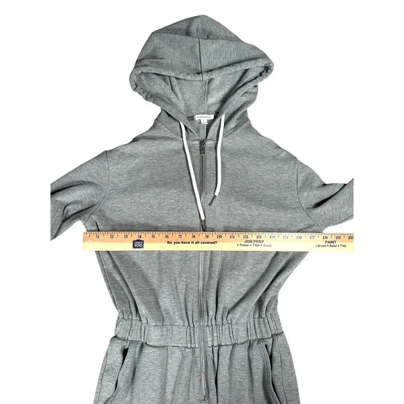 We Wore What Womens Size XS Knit Jersey Leisure Jumpsuit Heather Gray Lounge - Picture 5 of 9